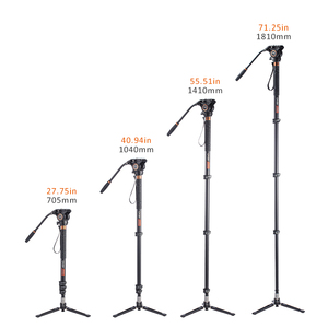 Cayer FP34DVH4 Chân máy quay video đa chức năng bằng nhôm chất lượng cao với đầu lỏng - Product Image 5