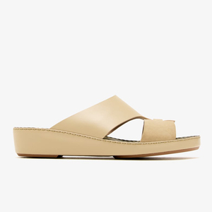 SHIKOL sandalo su misura arabica <span class=keywords><strong>cintura</strong></span> ad anello in pelle Beige sandali da <span class=keywords><strong>uomo</strong></span> italia tessuto arabico fatto a mano lussuose pantofole del golfo Ramadan - Product Image 5