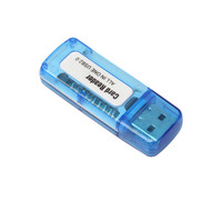 Adaptador de lector de tarjetas USB 2,0 + OTG SD TF, disco U, lector de tarjetas todo en uno, alta calidad, barato