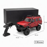 Mobil Mainan RC SUV WD Remote Control Off Road 4x4 dengan Ban Cadangan Bull Bar Bersertifikasi EN71 CE Kelas Hobi untuk Dewasa