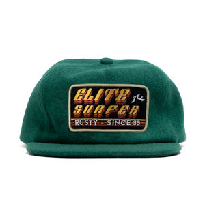 Vintage Stijl 5 Paneel Ongestructureerde Groene Custom Borduurwerk Patch Logo Mannen Custom Verstelbare Snapback Hoed Cap - Product Image 1