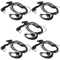 Radio bidirectionnelle professionnelle avec micro anti-bruit, écouteur robuste et étanche, clip ceinture pour accessoires d'écouteurs d'urgence en extérieur