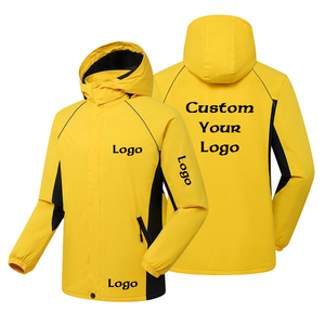 <b>Thin</b>-Thickness <b>Waterproof</b> Hooded Windproof Bomber <b>Jacket</b> Outdoor Sports Casual Zipper Closure Running Gym Fitness Climbing - Product Image 4