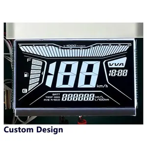 Factory Direct Supplier Pantalla Digits Monochrome LCD Screen Display TN HTN VA Segment Panel LCD Screen For Flow Meter Gauge