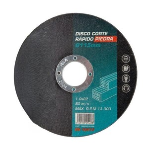 Disco - Disco da taglio per pietra, diametro 115 mm, spessore 1 mm, realizzato in metallo, ideale per lavori di precisione in - Product Image 1