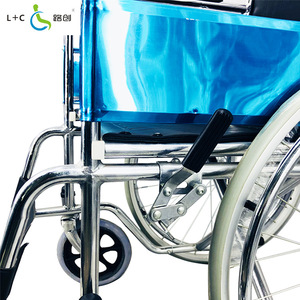 Fauteuil roulant pliable léger L+C LCW809, chariot de mobilité manuel pour personnes âgées et handicapées, usage en réadaptation - Product Image 4