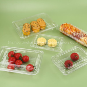 Kotak Kue Bulan Plastik Transparan PET Laris Manis, Kotak Kemasan Roti Salad Sushi, Kotak Makanan Plastik - Product Image 4