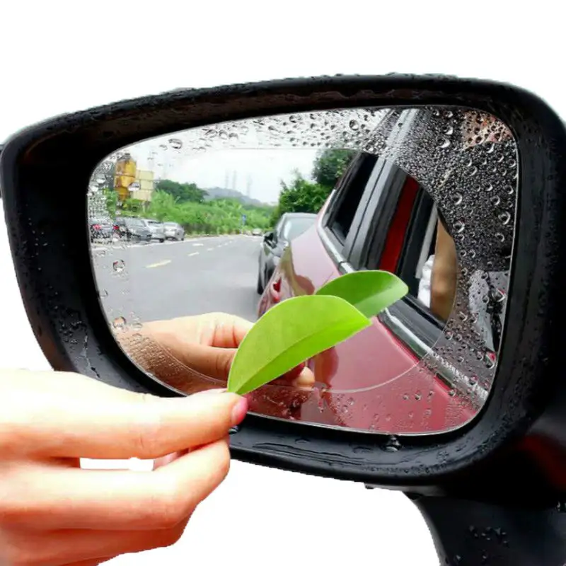 Película protectora para espejo retrovisor de coche, accesorios para Interior, membrana antiniebla, pegatinas impermeables para Auto