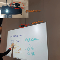 Tableau blanc interactif multi-touch haute précision avec tableau blanc interactif intelligent sans coupure pour l'enseignement multimédia