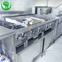 Chariot de bar mobile professionnel, distributeur de boissons, machine à glaçons, station à cocktails, pack restauration rapide, crème glacée, acier inoxydable, fibre de verre, produits alimentaires