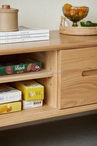 A1081 Soporte de <span class=keywords><strong>TV</strong></span> de madera de roble macizo de estilo nórdico-Muebles de sala de estar de lujo - Product Image 5