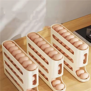 Caja Organizadora de Huevos para Refrigerador, Personalizable, de Doble Capacidad, Apta para Alimentos, para el Hogar - Product Image 3