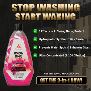 Cera para Auto Todo en Uno, Champú Concentrado 3 en <span class=keywords><strong>1</strong></span>, Cera Sintética Hidrofóbica para Limpieza de Autos y Cuidado del Auto en el Hogar, Cera Líquida para Autos - Product Image 5