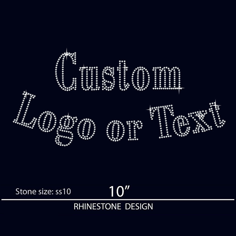 Custom Rhinestone Logo Heat Transfer Design Hotfix Rhinestone Template Pattern Rhinestone Transfer