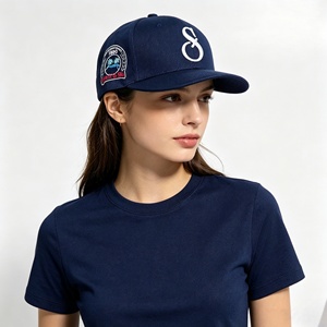 <b>Navy</b> Blue Custom 5-Panel Flat Brim Gorras Sports Cap Logo Baseball Snapback <b>Hat</b> Fitted Caps for Men Common Image - Product Image 4