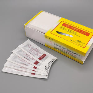 Lames chirurgicales stériles Jinhuan, 100 pièces, instruments dentaires médicaux jetables en acier au carbone, origine Shanghai - Product Image 1