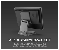 Écran tactile intégré de 10,1 pouces FHD 1500 nits IP65 étanche pour une utilisation en extérieur et industrielle avec HDMI VGA USB
