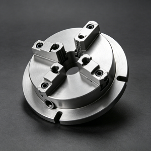 Mandril de Torno CNC de 4 Mordazas de Alta Precisión, Mandril Autocentrante de Acero Inoxidable para Mecanizado de Metales, Accesorio de Sujeción para Trabajos de Mecanizado - Product Image 1