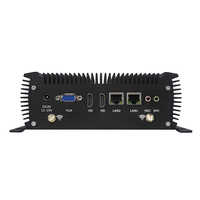 Mini PC Industriales, Computadora Sin Ventilador para Uso Industrial con 2 LAN y 2 Puertos Seriales, Compatible con 8305G/8705G/ con GPU Discreta AMD