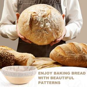 Panier de fermentation en rotin fait main de style nordique, ustensiles de cuisine européens, accessoires pour le pain de campagne, moule - Product Image 6