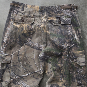 Pantaloni <span class=keywords><strong>Cargo</strong></span> mimetici mimetici con stampa Vintage personalizzati con cintura di regolazione su entrambi i lati 100% pantaloni di cotone per uomo - Product Image 4