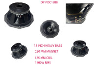 Caisson de basses extérieur à réseau linéaire de 18 pouces 5 pouces 2000w cône étanche 280 mm aimant