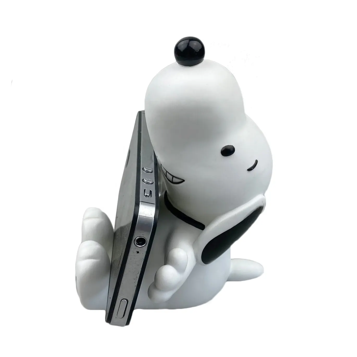 PVCギフト動物黒と白の子犬漫画犬携帯電話ホルダー