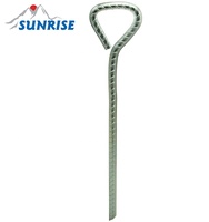 Lève-soleil 57450 #   Piquets de tente en acier galvanisé robustes pour l'extérieur, spirales, diamètre 10 mm, toutes saisons, pour le camping