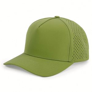 Wholesale Customized High Quality Waterproof <b>Baseball</b> Cap Laser Perforated Hat <b>Tee</b> Hole Waterproof Golf Trucker Hats - Product Image 5