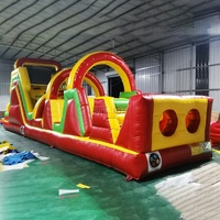 Groothandel Vakantiepark Opblaasbaar Obstakelparcours Waterdicht Opblaasbaar Obstakel Uitdaging Parcours met Blaasapparaat Set