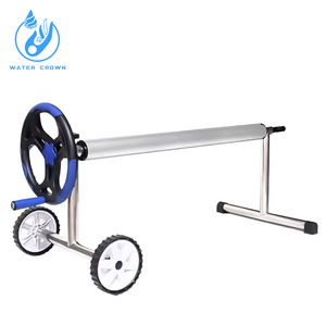 Cubierta de Alta Calidad para Piscinas, Resistente al Agua, con Ruedas, Diseño Moderno de Burbujas, para Piscinas Elevadas - Product Image 4