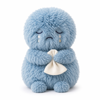 Set Boneka Plush Emosional Moodies, Boneka Hewan Lucu, Boneka Plush Lembut dan Nyaman untuk Menghilangkan Stres, Hadiah