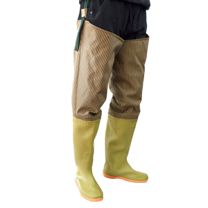Salopette imperméables pour hommes, pantalon <span class=keywords><strong>de</strong></span> pêche sous-marine, à hauteur <span class=keywords><strong>de</strong></span> la hanche, imperméable, en PVC, antidérapant, chaussures agricoles longues, - Product Image 4