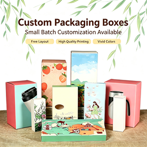 Cajas de Embalaje de Papel Impresas Personalizadas, Caja de Regalo de Cartón Plegable para Alimentos, Bebidas y Venta Minorista - Product Image 1