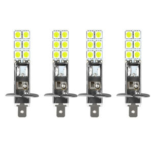 Bombilla LED Delantera para Automóvil, Faro Antiniebla, H1 12SMD 5050 6000K, Luz Blanca - Product Image 1