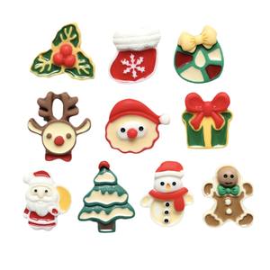 Cartoon Resin Weihnachts baum Santa Series Charms Mini Weihnachts dekor Zubehör Cabochons Flatback Weihnachts schleim Charms - Product Image 2