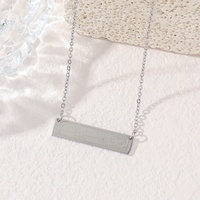 Collar de Acero Inoxidable con Verso Árabe de la Sábida Versión del Alá Musulmán, Joyería de Moda Personalizada para Regalo de Ramadán/Eid, Venta al por Mayor