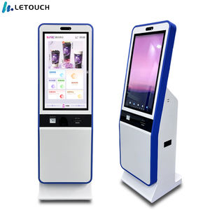 à commande automatique pour PC à écran tactile debout de 32 pouces, Kiosque interactif d'imprimante Android POS en libre-service - Product Image 1