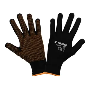 BOX 6 Gants en polyester avec points en PVC sur la paume, G, TRUPER - Product Image 1