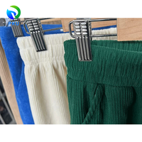 Celana Panjang Wanita Motif Garis Musim Semi/Gugur Bekas Grosir Pakaian Bekas - Poliester/Katun Merek PKU Model A-53