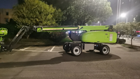 Nacelle élévatrice télescopique électrique autopropulsée pour travaux aériens, nacelle araignée à bras droit pour peinture