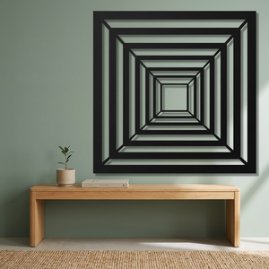 Custom Artistic Iron Wall Art With <b>Square</b> Decoration for Unique and Personalized Home Interior Available at Wholesale Price - Product Image 1