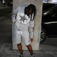 Acid adalah celana pendek pria kustom bordir set pakaian pria Chenille Distressed bordir Hoodie set Tracksuit