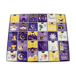 <strong>Eid</strong> Ramadan Mubarak Theme Calendar Advent Paper Box <strong>Eid</strong> Candy Paper Box Countdown Boxes for <strong>Eid</strong> Party Supplies Small <strong>Presents</strong> - Product Image 1