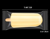 Usine directe sac en plastique imprimé personnalisé trois joints latéraux emballage de Popsicle Pop pour emballage de crème glacée trois joints latéraux 'Pop Bag'