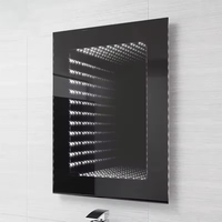 Miroir tunnel LED 3D à effet infini, lumineux et coloré, avec capteur tactile, haute qualité, pour maquillage et tendance TikTok