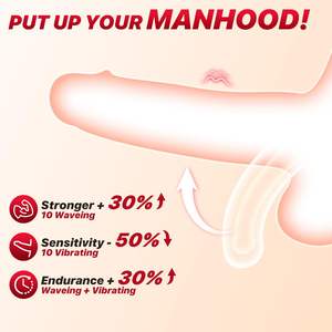 Männlicher Masturbator für Schwule Männer-baiwatt Wellenbewegung Hohldesign KI-Synchronisation APP 10 Wellenbewegungen Vibrierend 3 Motoren 360° Umhüllend - Product Image 4