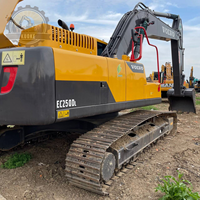 Excavatrice Volvo EC250 d'occasion, EC210, EC220, EC240, engin de construction, excavatrice de 25 tonnes pour le creusement de roches et le chargement de matériaux en vrac
