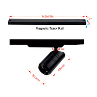 Vente chaude Monté En Surface Linéaire Magnétique Piste Lumière Spots Rail Système LED Magnétique Pistes Lumière Ultra Mince Magnétique Piste Lumière