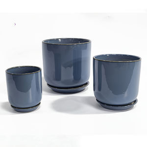 Kit de <span class=keywords><strong>pot</strong></span> de fleurs <span class=keywords><strong>en</strong></span> céramique, <span class=keywords><strong>pot</strong></span> <span class=keywords><strong>en</strong></span> <span class=keywords><strong>terre</strong></span> <span class=keywords><strong>cuite</strong></span> verni <span class=keywords><strong>bleu</strong></span> pour jardin extérieur, <span class=keywords><strong>pot</strong></span> pour plantes, <span class=keywords><strong>pot</strong></span> <span class=keywords><strong>en</strong></span> céramique personnalisé pour la plantation - Product Image 2